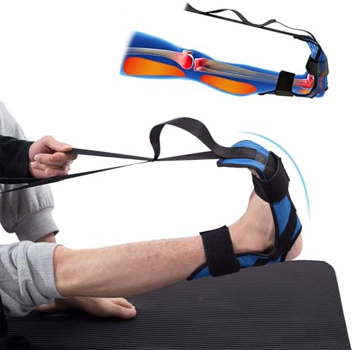 Allungatore per piede e polpaccio per fascite plantare, tendinite di Achille, sperone calcaneare e caduta del piede, migliora la forza muscolare Stretcher per yoga, stretching per coscia, polpaccio e