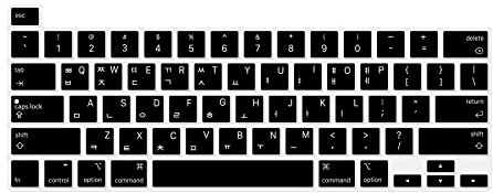 MiNGFi Koreanisch MacBook Tastaturschutz,Esc-Taste & Touch Bar, US/ANSI | Für MacBook Pro 13 M1/M2 A2338 (2020-2023), A2289 (2020), A2251 (2020-2021), Pro 16 A2141 (2019-2021), Silikon, Schwarz