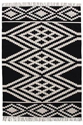 Indari Wool Carpet - 240*170 - Black / White