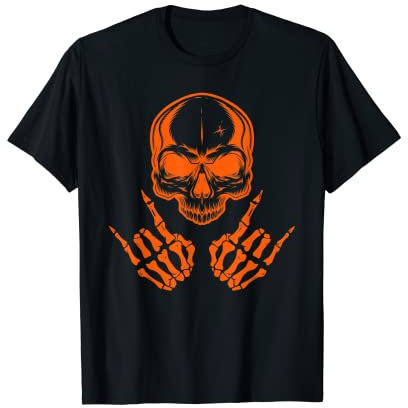 Rock Teufelsgruß Pommesgabel Rock Metal T-Shirt
