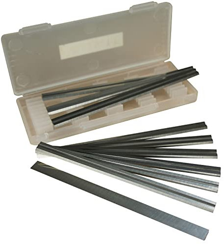 10 Stück HSS Wendemesser Hobelmesser Messer 82mm für Bosch Elektrohobel Hobel PHO 20-82 PHO 100 GHO 40-82 C, Makita, Black & Decker, DeWalt und Elu Hobel