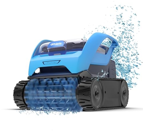 Polaris Pixel Compact Cordless Robotic Pool Cleaner for Above-Ground & In-Ground Pools up to 30ft, Long Lasting Battery, Compact & Lighweight w/Cyclonic Vacuum Technology