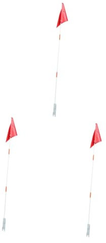 BESPORTBLE 3stücke Fahrrad Sicherheitsflagge Verstellbare Fahnenstange Für Kinderfahrräder Robustes Design Hohe Sichtbarkeit Für Und Outdoor-aktivitäten Einfach Zu Montieren