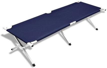 LYHXYLFT Klappbett Outdoor Klappbares Feldbett Outdoor-Campingbett Klappbares Aufbewahrungsdesign Bequemer Transport Und Lagerung,Geeignet for Wandern(Blue)