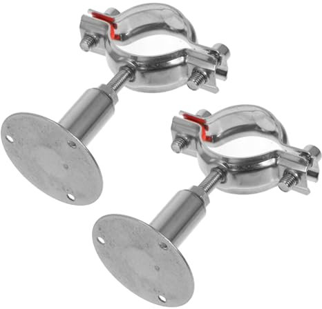 CIYODO Adjustable Ceiling Support Bracket Stainless Steel Pipe Wall Mount for 42-45mm Tube Pipe Secure Stable
