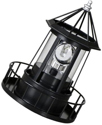 JOINPAYA Faro Solare Led Rotante Faro Da Esterno Lampada Per Cortile Patio Giardino Decorazione Solare Resistente Alle Intemperie