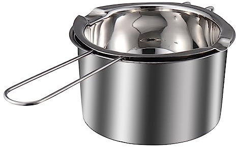 UTHCLO 1 Set Stainless Steel Double Boiler Pot Candy Melting Pot for Wax Chocolate Butter Cheese Easy to Clean Ergonomic Handle for Baking and Cooking