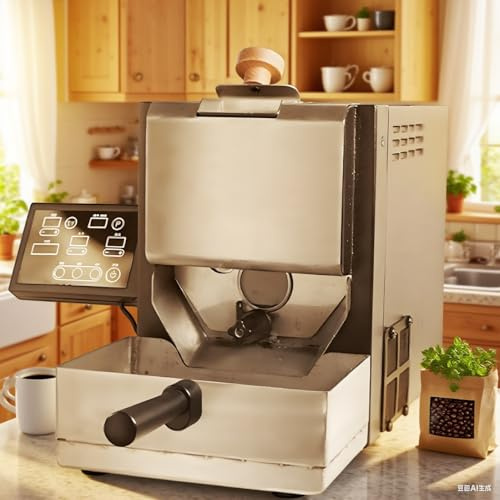 twostronking Coffee Bean Roaster, Coffee Roaster Machine for Home Use, 9 Built-In Roasting Profiles, Manual/Auto 2-in-1, With Viewing Window and Simple Control Panel, Integrated Dust Collection
