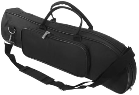 LIGIGWASH Bolsa para Trompeta de Oxford con Compartimentos Resistente al Desgaste Bolsa para Instrumentos Musicales con Correas para Músicos Jóvenes