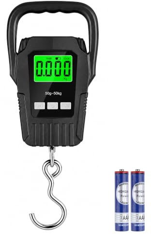 Acual Portable Luggage Scale, Digital Travel Scale with LCD Display, 50kg | Portable Digital Luggage Scale With Clear LCD Screen And 50kg Capacity, Ideal For Travel And Holiday Packing
