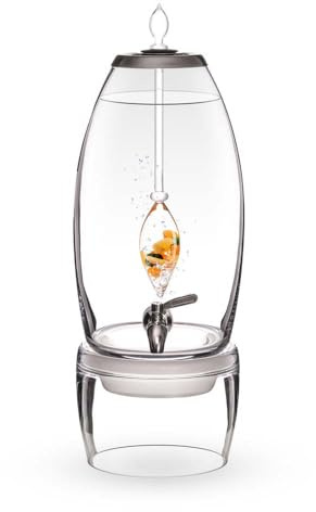 VitaJuwel Grande Happiness | Wasserspender mit Jade, Orangencalzit, Karneol & Bergkristall für Optimismus & Glück