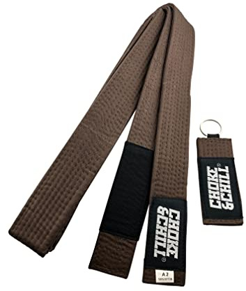 Choke&Chill BJJ Brazilian Jiu-Jitsu Belt Gürtel (Braun, A1 (260cm))