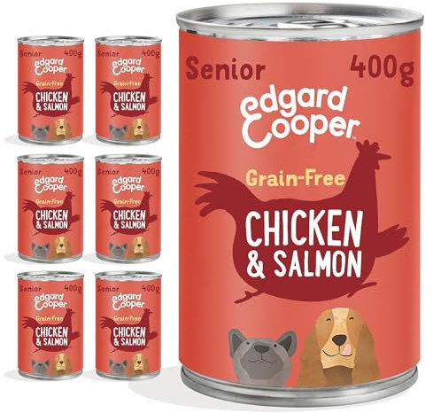 Edgard & cooper Senior Huhn/lachs getreidefreies hundefutter in dosen