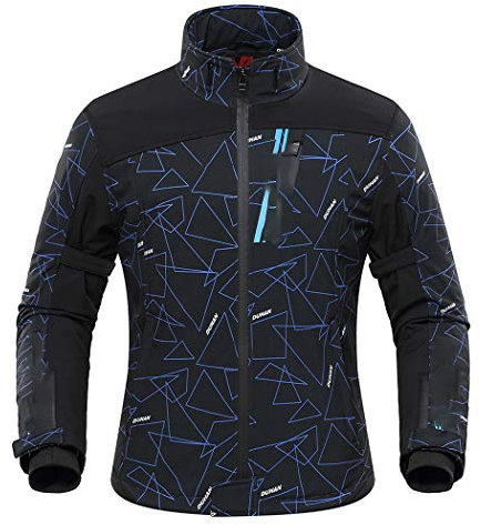 Motorradschutzausrüstung, elektrische Heizung Motojacke, Herbst Winter Motocross Racing Racing Anzüge D-212-Black XL