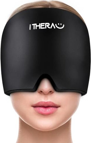 I-THERA-U Ghiaccio Gel Riutilizzabile, Emicrania e Cappello di Sollievo Emicrania, Terapia del Freddo, Cappello Mal di Testa, Cappello Emicrania Lab, Neurocuffia Emicranialab per Occhi Gonfi Emicrania