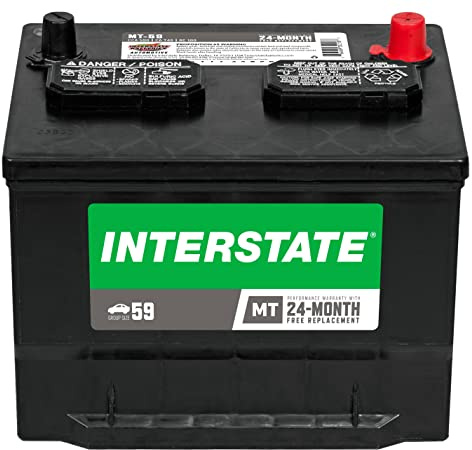 Interstate Batteries Group 59 Car Battery Replacement (MT-59) 12V, 590 CCA, 24 Month Warranty, Replacement Automotive Battery for Cars, SUVs