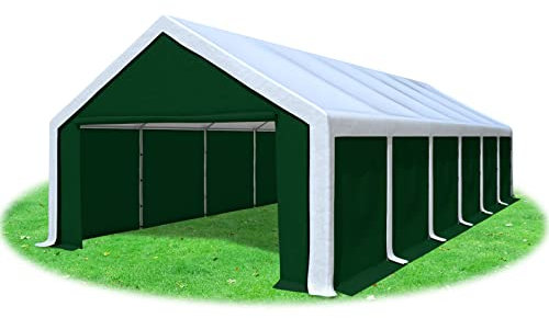Stabilezelte Partyzelt 5x12m Modular Professional PVC 500 g/m² geschlossen Weiss GRÜN