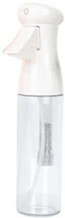 barenx Pulverizador de agua continuo para el cabello, botella de spray fino para peinado, limpieza, jardinería, nebulización y cuidado de la piel, 250 ml, color blanco