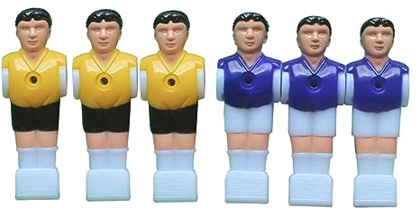 Sosoport 8 STK Fußball Spielzeug Zubehör Komponente Statue Lustige Spiele Anzahl Mann (Zufällige Farbe)