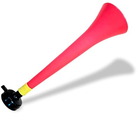 FUN FAN LINE - Pack de Vuvuzelas Personnalisables 120 DB | Combinez 3 Couleurs (Trompette, Soufflet, Anneau) pour Votre Équipe ou Fête | Klaxon d'Animation Fort (10)