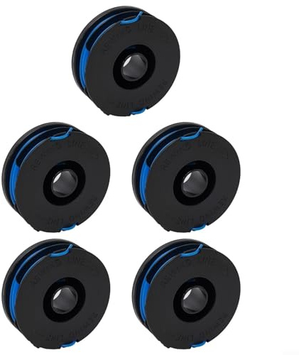 Strimmer Spool & Line,Trimmer Spool Line,Grass Strimmer Replacement Spool for Spear & Jackson GT450,GT600,N1F-GT-280/450-D,N1F-GT-300/600-D,S4528ET,S6030ET(5pcs)