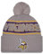 New Era Minnesota Vikings NFL 2024 Sideline Sport Knit Grau Bommelmütze - One-Size
