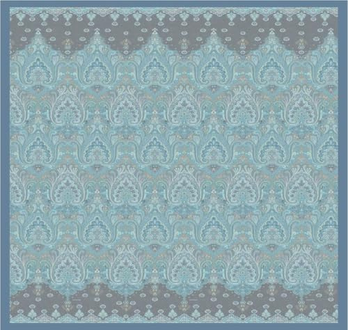 Bassetti ISOLABELLA Plaid aus 100% Baumwolle in der Farbe Azzurro C1, Maße: 180X250 cm - 9330134