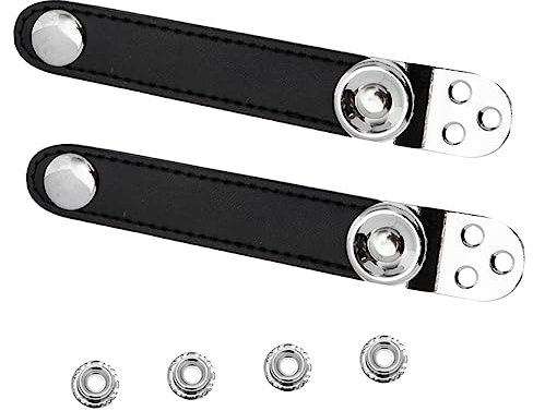 ifundom 2St Akkordeonbalggurte extansion tape ledergurt stahlband Balggurt für Bass-Akkordeons Faltenbalggürtel mit Schnalle Akkordeongurte Akkordeon-Bassgurte Rindsleder Black