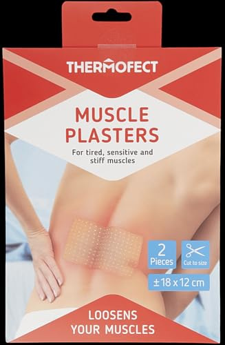 Thermofect, Patchs Chauffants Musculaires, 2 Pièces Découpables 18x12 cm, Pour Muscles Fatigués et Raides, Nuque Epaules