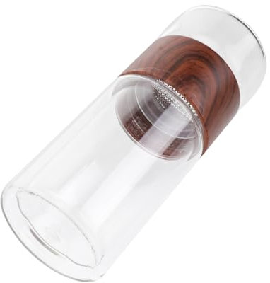 Cabilock Glasbecher Mit Hitzebeständiger Schale Kompakter Für Einfachen Transport Für Picknick Camping Und Reisen Teetasse Und Wasserbecher Aus Hochwertigem Glas
