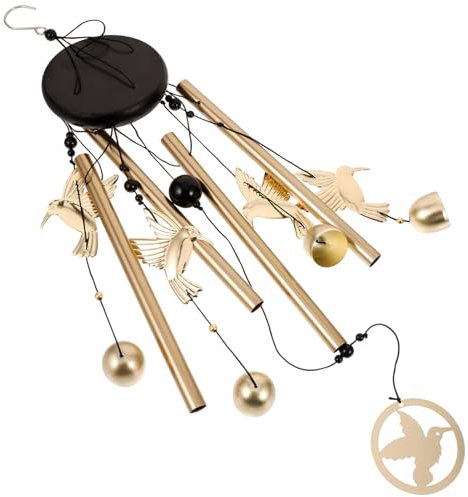 BAZEITFLOW Hummingbird Wind Chime Dekoratives Windspiel Für Garten Und Balkon Metallrohr Windglocke Mit Feiner Handwerkskunst Langlebig Und Installieren Für Außenbereich Und Innenraum