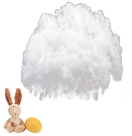 Ymxil 100g Füllwatte für Kuscheltiere, Füllmaterial für Stofftiere Kissen, Kissenfüllung Watte Polsterwatte Waschbar Füllwatte Bastelwatte, Kunstschnee Künstliche Schneedecke Weihnachten Deko Schnee