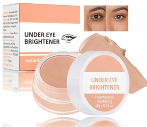 Under Eye Brightener - Instant Anti Age Eraser Eye Concealer - Completely Covers Dark Circles and Puffiness, Ultra Blendable Formula Concealer Beauty Products Full Coverage Makup - Korean Makeup-Nude