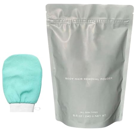 Polvo de cera, polvos de afeitado para depilación, crema depilatoria para piel sensible, cara púbica, pecho, axilas, piernas, para hombres y mujeres, resultado suave