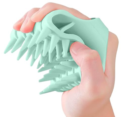 Silikon Kopfhautmassagegerät Manuell Und Tragbar, Aus Silikon, Für Alle | Ergonomischer Kopfhaut-Scrubber Handlich, wasserdicht, sanft, weich, flexibel für