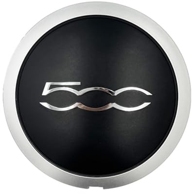 AYVRUOP 1 Pcs Tapacubos,Tapa Central del Cubo,Tapas de Rueda de Centro Centrales Llantas Aluminio,Compatibles F1at 500 Wheel Hup Cap Trim,para F1at 500 51884863/51939747/68078419AC