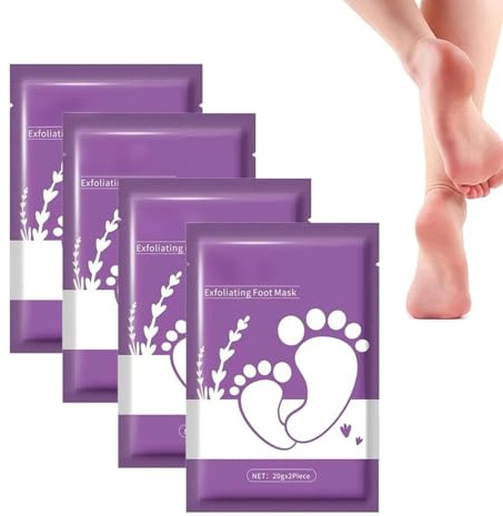 Máscara de pelado de pies - botines exfoliantes perfumados con lavanda para piel muerta - máscara de pie hidratante para pies suaves