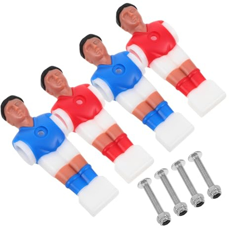 ifundom 2 Set Miniature Foosball Players in Plastica per Tavolo da Calcio Balilla Figure Realistiche per Gioco Competitivo Casa e Ufficio Parti Ricambio per Controllo e Precisione