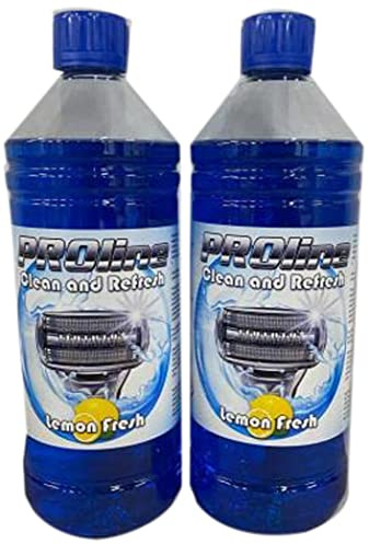 PROline 2 Litre Shaver Cleaner fluid Refill for Braun Clean and Renew Cartridge For Braun stations 3, 5, 7 & 9 series, Upto 20 refills
