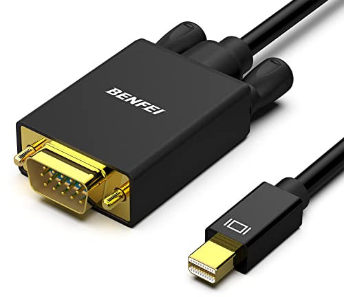 BENFEI Mini Displayport to VGA Cable, 0.9M Thunderbolt to VGA Gold-Plated Cord Compatible for MacBook Air 2010-2017, MacBook Pro 2010-2015,Mac Mini 2010-2014, Surface pro 1/2/3/4