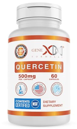 Genex Formulas Quercetin 500mg -60 Capsules for 60 Day Supply - Supplement for Immune Support, Antioxidant and Allergy Protection, Non-GMO, Gluten-Free