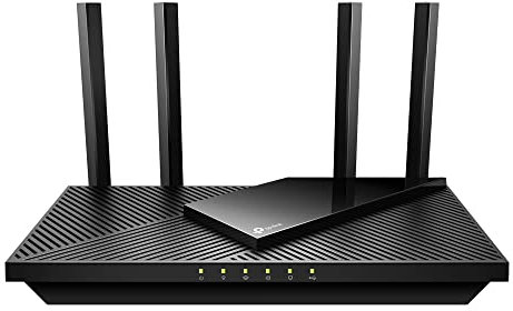 TP-Link Archer AX55 Router WiFi 6 Dual-Band AX3000Mbps, 5 Porte Gigabit, 1 Porta USB 3.0, TP-Link HomeShield, OneMesh, Router F (FTTH | FTTB | Ethernet), Tether App, Compatibile con Alexa
