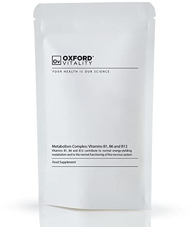 Metabolism Complex: Vitamin B1, Vitamin B6, Vitamin B12 Tablets | Supports a Normal Energy Yielding Metabolism & Functioning of The Nervous System | One-a-Day | High Strength | Vegetarian & Vegan