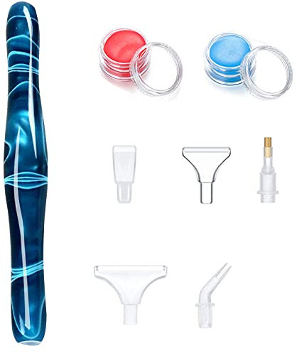 Diamond Painting Stift, Diamond Painting Pen Set Diamond Painting Pen Resin Diamant Malstift 5D Diamond Painting Zubehör Diamant Malerei Werkzeuge Kits für Erwachsene und Kinder Kunst DIY Handwerk