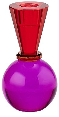 Gift Company Kerzenhalter Sari Kugel Konus, Kerzenständer, Kristallglas, Rot, Pink, 13.5 cm, 1093801003