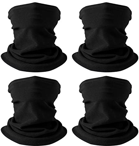 HEGCOIIE 4 Stück Winter Loop Schal für Herren & Damen,Weichem Fleece Schlauchschal Winddicht Halstuch Halswärmer für Outdoor Skifahren motorrad Radfahren
