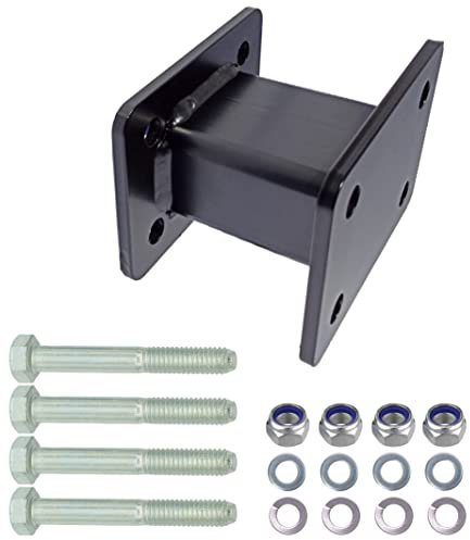 XIMPLIO Anhängerkupplung Verlängerung 75 mm Hakenverlängerung Adapter für AHK-Anschraubplatte Flanschkugel AHK 4 Loch 83x56 mm Lochabstand