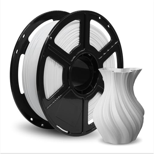 FLASHFORGE PETG 3D-Druckerfilament 1,75 mm - 1 kg Hochpräzises Filament (Weiß)- Umweltfreundlich & Blisterfrei