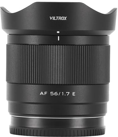 VILTROX 56mm f/1.7 E Lens for Sony, 56mm APS-C E mount Len, Auto Focus e Mount Portrait Lens for Sony a7IV a7RV a6400 a6700 ZV-E10 a6600