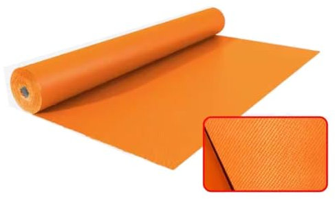Manta de soldadura ignífuga resistente para protección térmica, ignífuga y resistente al calor, cortina de soldadura naranja (0,9 mm x 1 m x 50 m)